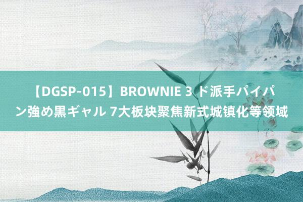 【DGSP-015】BROWNIE 3 ド派手パイパン強め黒ギャル 7大板块聚焦新式城镇化等领域