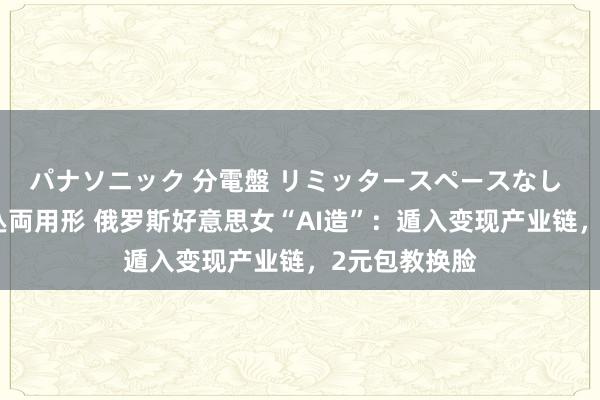 パナソニック 分電盤 リミッタースペースなし 露出・半埋込両用形 俄罗斯好意思女“AI造”：遁入变现产业链，2元包教换脸